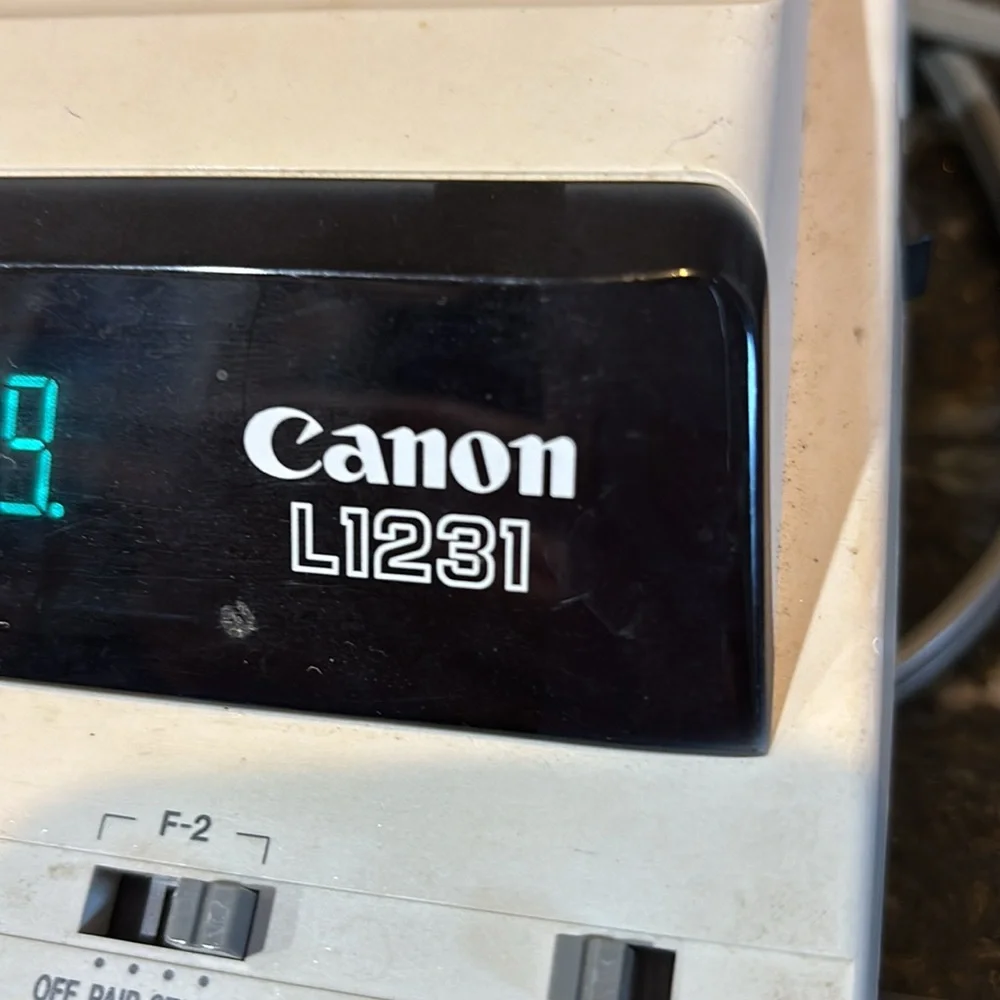 80s Canon L1231 Calculator